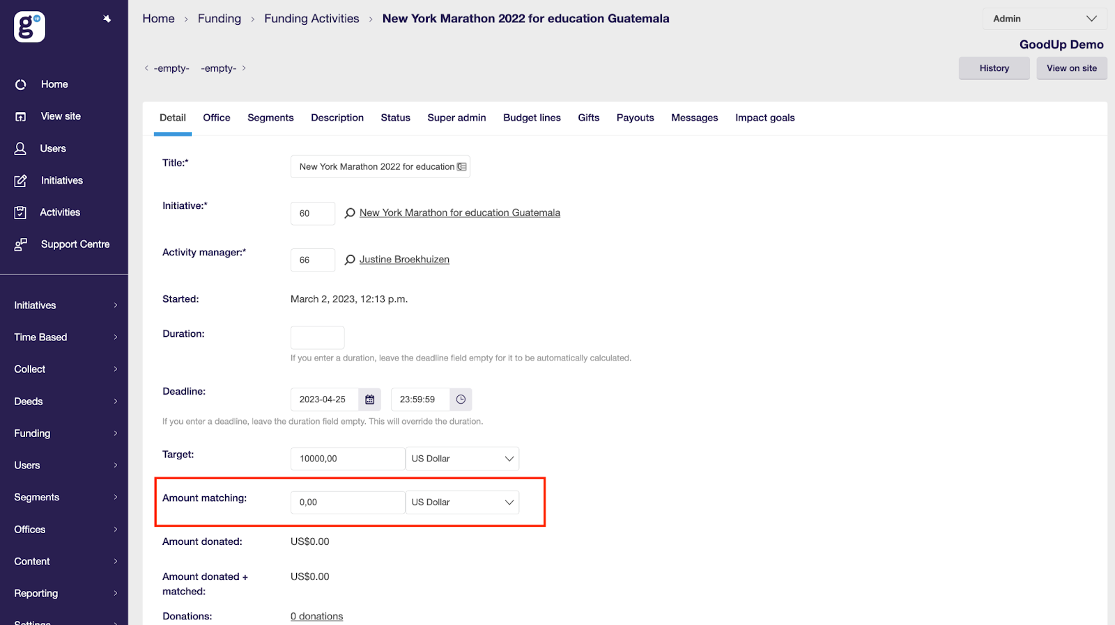 What is matching and how do I set it up?